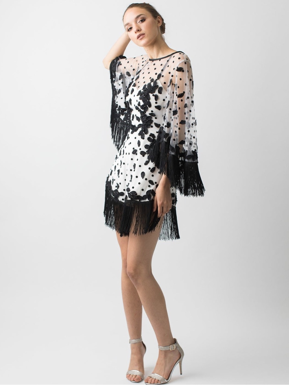 NARCES Embellished Alice Fringe Romper | Size 8 - Picture 5 of 8